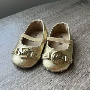 Baby Michael Kors Gold Dress Shoes